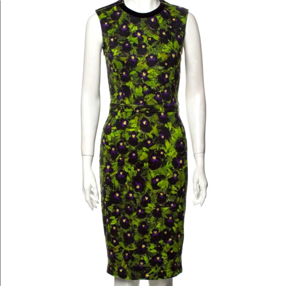Givenchy Floral print midi length dress